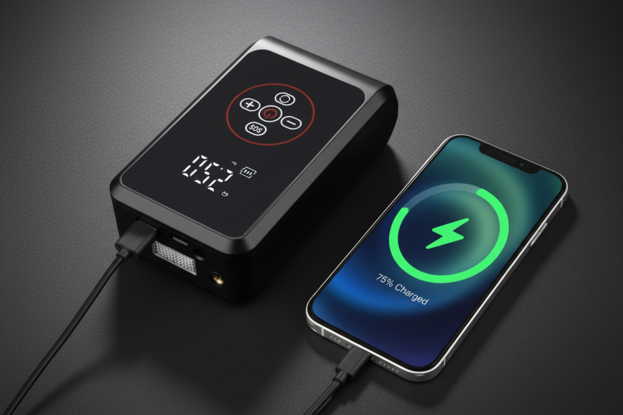 Mini Compresor 008 - Inflador Digital Portátil Multiusos