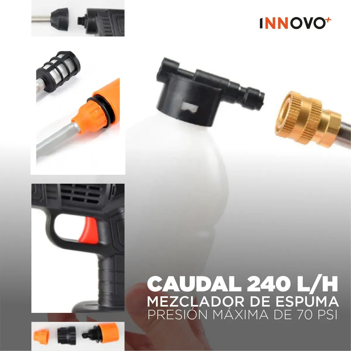 Hidrolavadora Portátil Pro 48V Max - Kit Doble Batería + Maletín