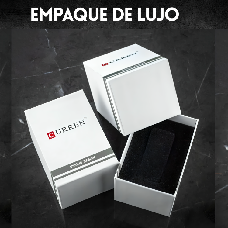 Reloj Curren® 8363 Plata Negro - El Clásico Deportivo e Imponente ⌚✨