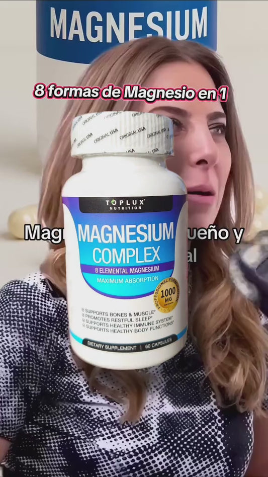 Magnesium Complex Original 1000MG – Fórmula Avanzada con 8 Tipos de Magnesio de Alta Absorción